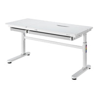 Set Sauda Scrivania e Sedia Girevole per Bambini Altezze Regolabili - Grigio [en.casa]