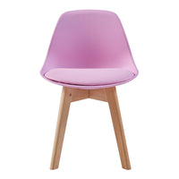 Set 'Elvdal' di 2 Sedie per Cameretta - Rosa [en.casa]