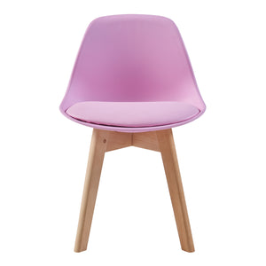 Set 'Elvdal' di 2 Sedie per Cameretta - Rosa [en.casa]