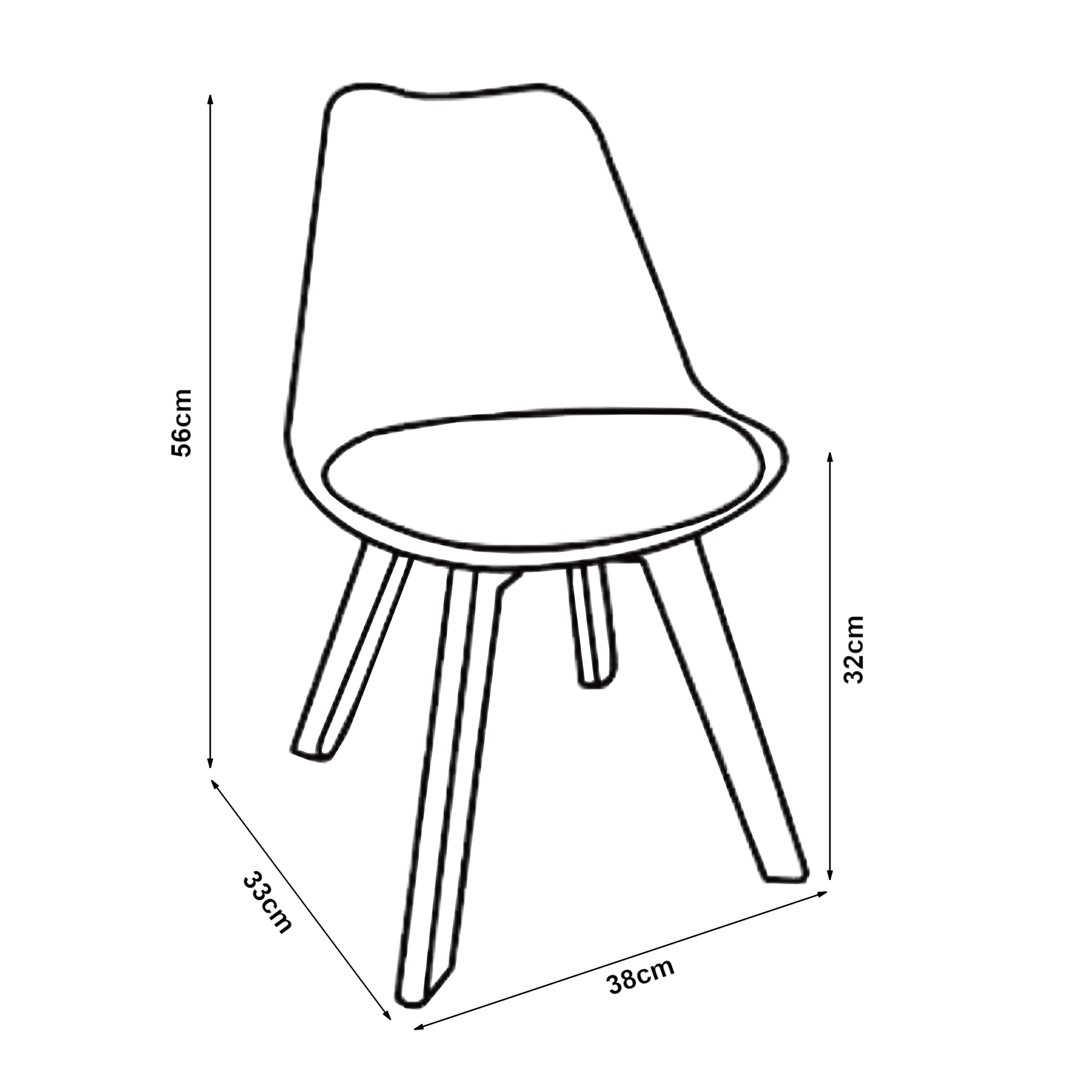 Set 'Elvdal' di 2 Sedie per Cameretta - Menta Verde [en.casa]