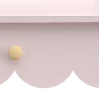 Set di Toeletta Vestnes Tavolino da Trucco con Sedia per Cameretta - Rosa/Bianco [en.casa]