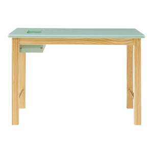 Set Skjåk Tavolo e Sedia per Bimbi - Legno Naturale / Menta Verde [en.casa]