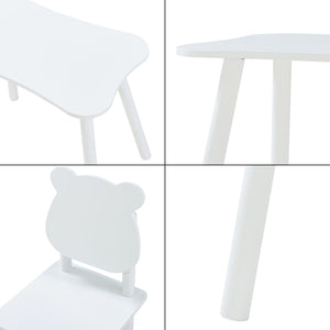Set tavolo e 2 sedie per bambini bianco 03_0009451