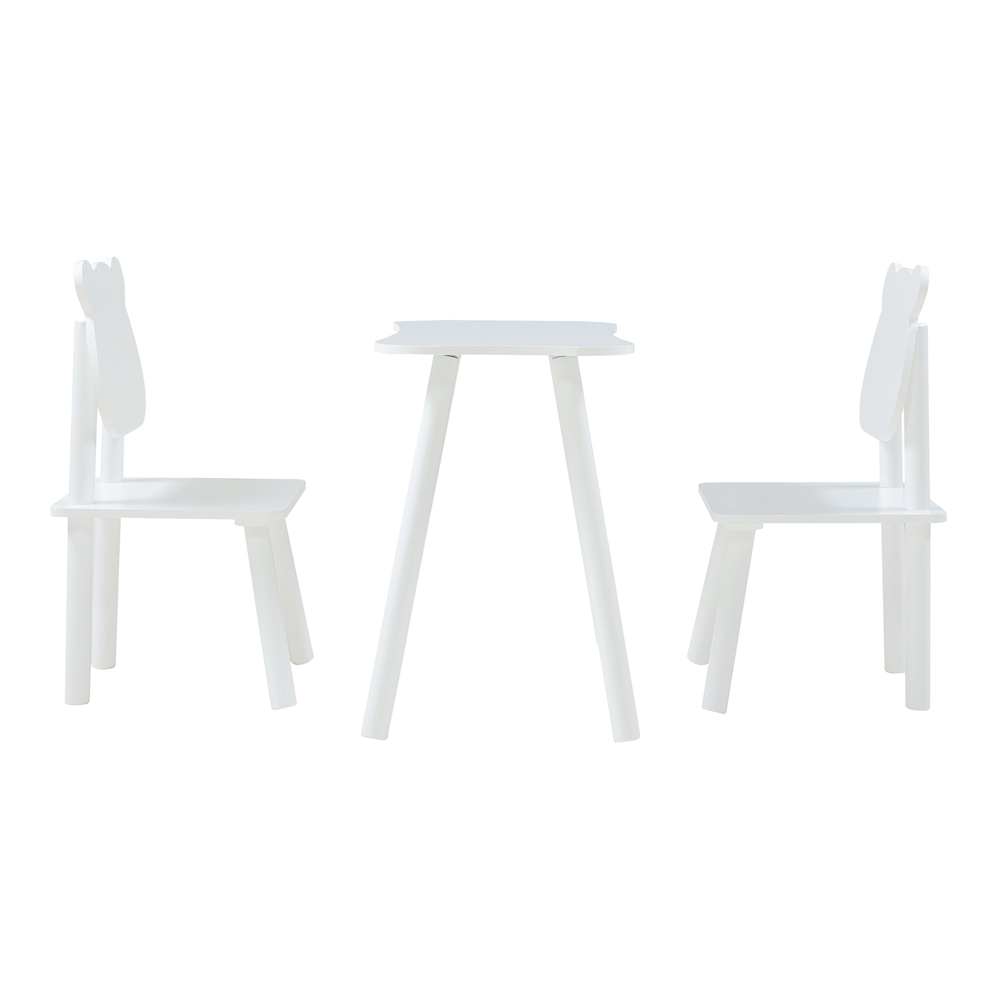 Set Panjang Tavolo e 2 Sedie per Bimbi - Bianco [en.casa]