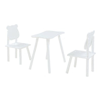 Set tavolo e 2 sedie per bambini bianco 03_0009451