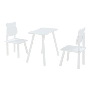 Set tavolo e 2 sedie per bambini bianco 03_0009451