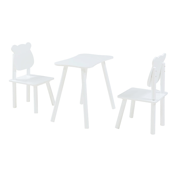 Set tavolo e 2 sedie per bambini bianco 03_0009451