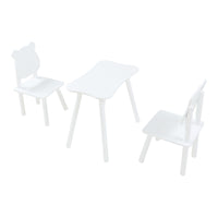 Set tavolo e 2 sedie per bambini bianco 03_0009451