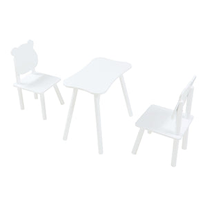 Set tavolo e 2 sedie per bambini bianco 03_0009451