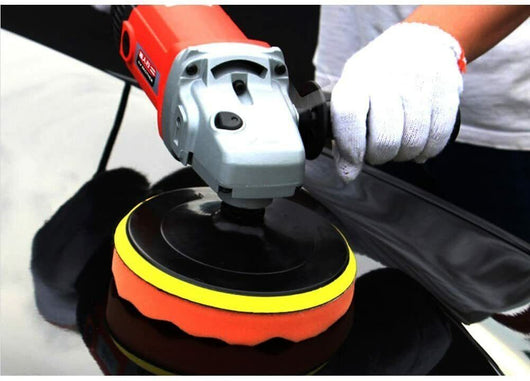 Kit 10 pz Spugna Lucidante Ceratura + adattatore per trapano lucidatrice 150mm