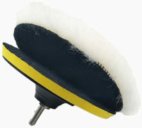 Kit 10 pz Spugna Lucidante Ceratura + adattatore per trapano lucidatrice 125mm