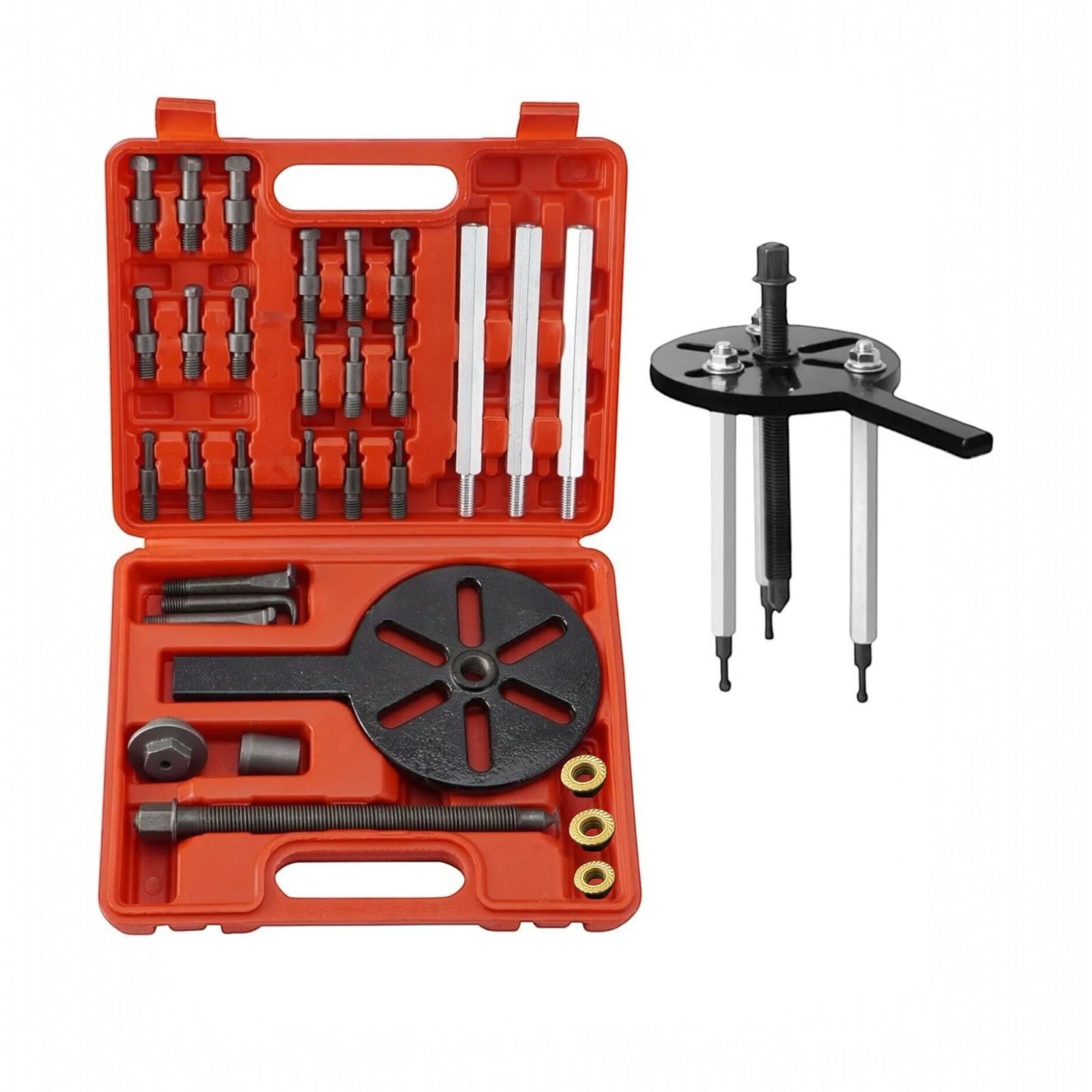 Kit 21 Pz Estrattore Disclocatore Separatore Cuscinetti Estrattori A 3 Ganasce