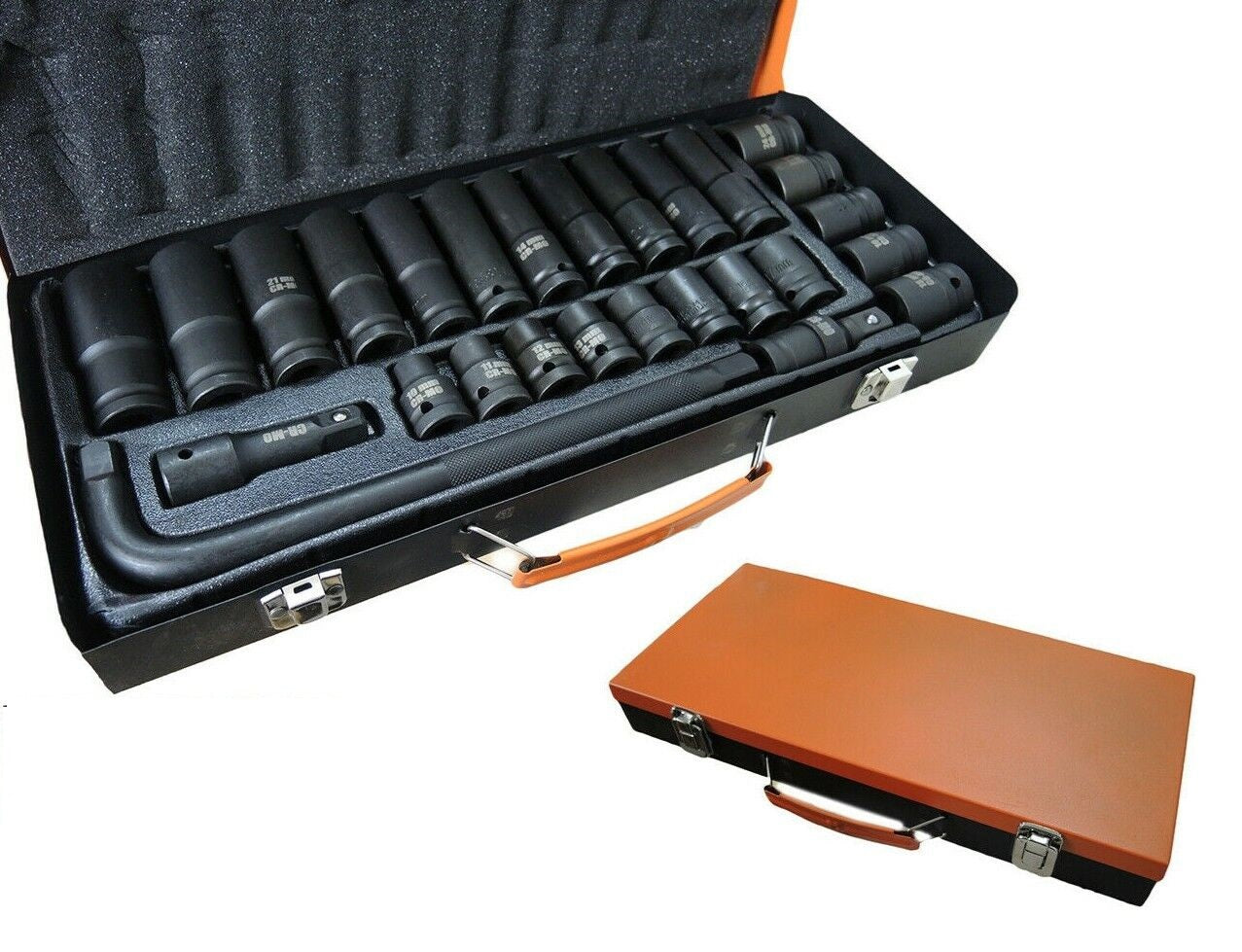 Kit 27 Bussole/Boccole Adattatore rinforzate per avvitatore pneumatico da 1/2"