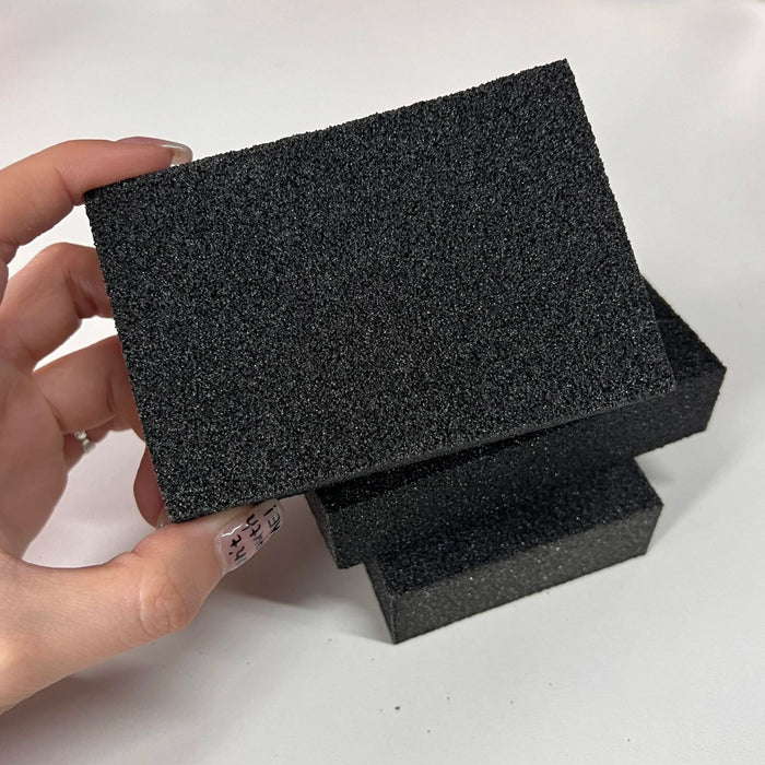 Kit 4 Spugna Abrasiva P240 grana fine per legno ferro Pentole Pavimenti 61085