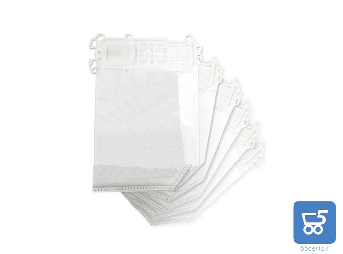 Kit 6 Pezzi Sacchetti Aspirapolvere in Microfibra Compatibili Folletto VK135 e VK136
