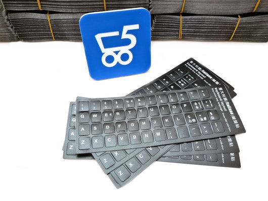Kit 6 Sticker adesivi universali per tastiera in lingua Italiana IT universale per ricondizionare Dell Lenovo Hp Fujitsu Asus Acer
