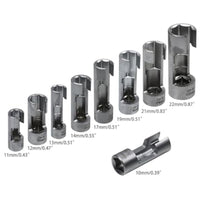 Kit 9 Chiavi a Bussola per iniettori Diesel da 10-22mm Attacco 1/4" 3/8" 1/2"