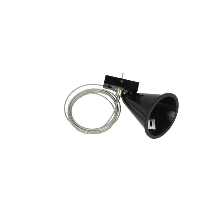 Kit Cavo Sospensione Per Binario Trifase Colore Nero Filo Da 150cm Per Un Lato CB40203