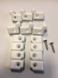 Kit Cerniere di Ricambio Per Box Doccia e Box Vasca Bianco Giava