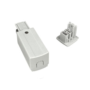 Kit Connettore Alimentazione Sinistra + Terminale Chiusura Colore Bianco Per Binario Guida Trifase CB40103