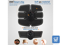 Kit Elettrostimolatore Muscolare Addominali e Braccia Uomo Donna 3 Dispositivi