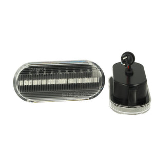 Kit Freccia Laterale a Led Side Marker Dinamica Lente Trasparente VW Golf 3 4 Bora Lupo Passat Polo Sharan Vento