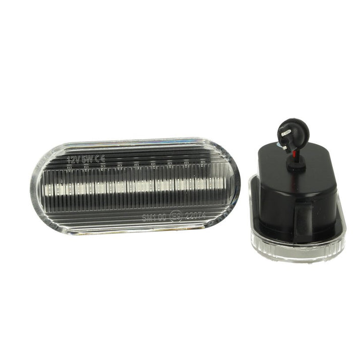 Kit Freccia Laterale a Led Side Marker Dinamica Lente Trasparente VW Golf 3 4 Bora Lupo Passat Polo Sharan Vento