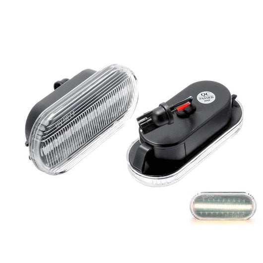 Kit Freccia Laterale a Led Side Marker Lente Trasparente Luce Bianco Per  VW Golf 3 4 Passat Polo Sharan Seat Ibiza Skoda Octavia Ford C-Max Fiesta Focus