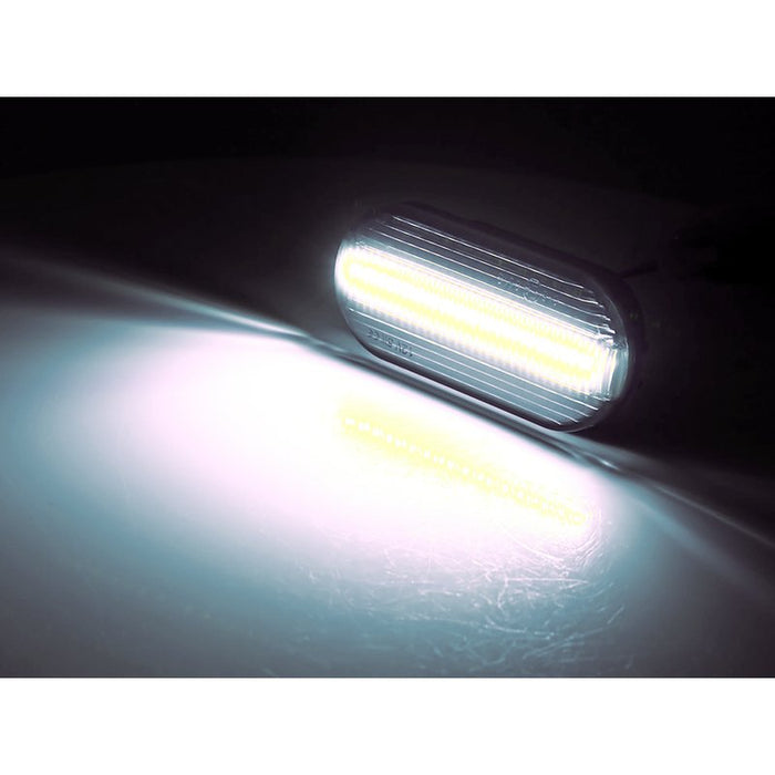 Kit Freccia Laterale a Led Side Marker Lente Trasparente Luce Bianco Per  VW Golf 3 4 Passat Polo Sharan Seat Ibiza Skoda Octavia Ford C-Max Fiesta Focus