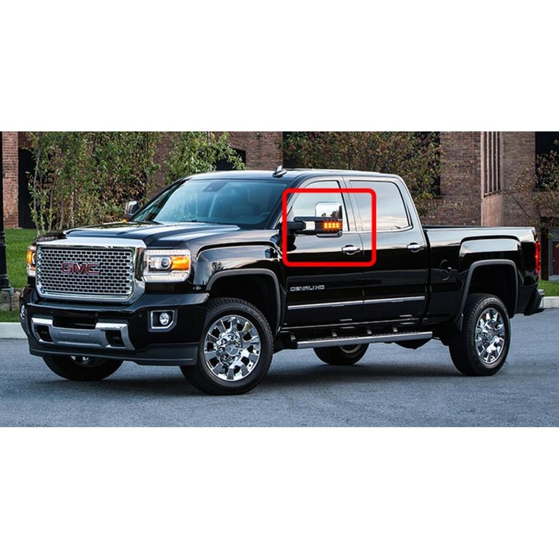 Kit Freccia Led Specchietto Retrovisore Dinamico Sequenziale Chevrolet Silverado GMC  Sierra Lente Fume Arancione