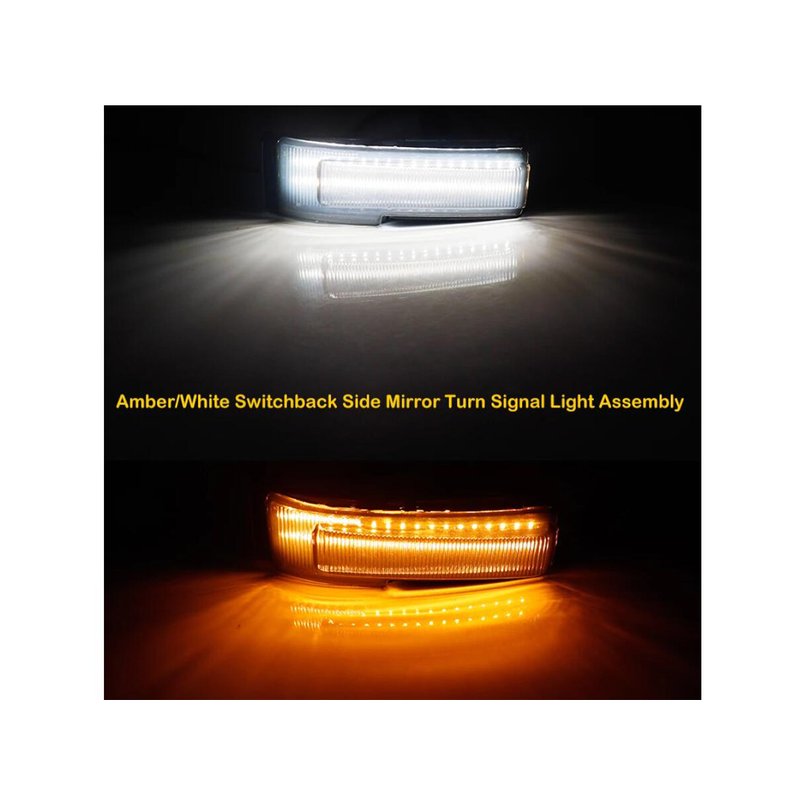 Kit Freccia Led Specchietto Retrovisore Dinamico Sequenziale Ford F150 Dopo 2015 FL34-13B382A Lente Fume Arancione + DRL