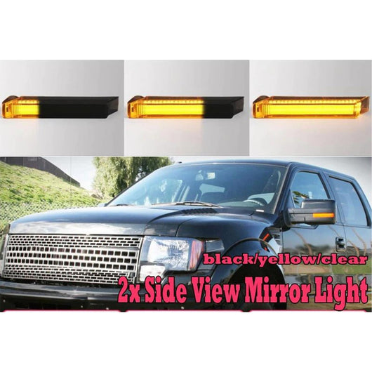 Kit Freccia Led Specchietto Retrovisore Dinamico Sequenziale Ford F150 Raptor Expedition Lincoln  Mark LT Lente Fume Arancione + DRL