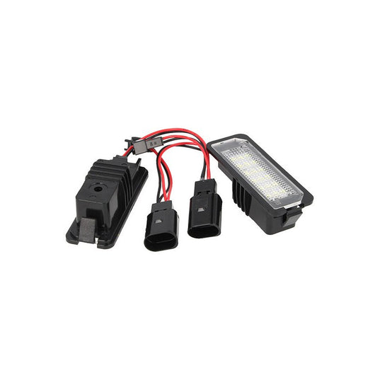 Kit Luci Targa Led VW Golf 4 Golf 5 Golf 6 Golf 7 EOS 06 Lupo New Beetle 06 Passat CC 2009 Polo 2000 Phaeton 2002 Porsche Macan 18 Smd Bianco
