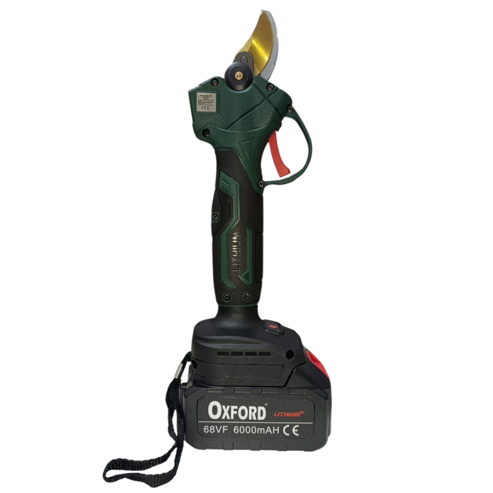 Kit Potatura Forbice Cesoia Motosega 6" a batteria 68Vf +asta telescopica CH0402