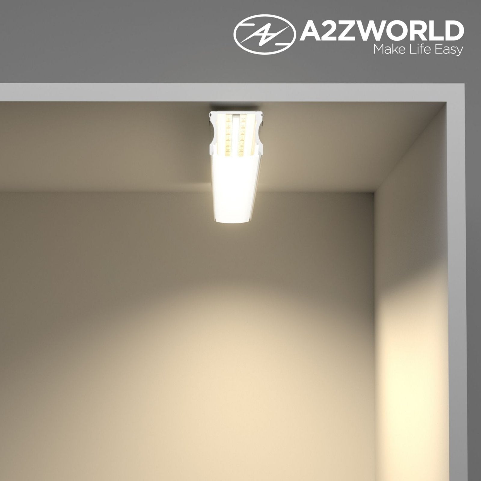 Kit Profilo Alluminio Completo Da 2 Metri Per Striscia Led, Alta Profonda, Dimensione 17.2*14.4mm, Larghezza Interna 12mm, 128g/m, Copertura Opale, Tappi Chiusura e Clip Fissaggio Incluso, BAV3354,BA1715