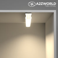 Kit Profilo Alluminio Completo Da 2 Metri Per Striscia Led, Alta Profonda, Dimensione 17.2*14.4mm, Larghezza Interna 12mm, 128g/m, Copertura Opale, Tappi Chiusura e Clip Fissaggio Incluso, BAV3354,BA1715