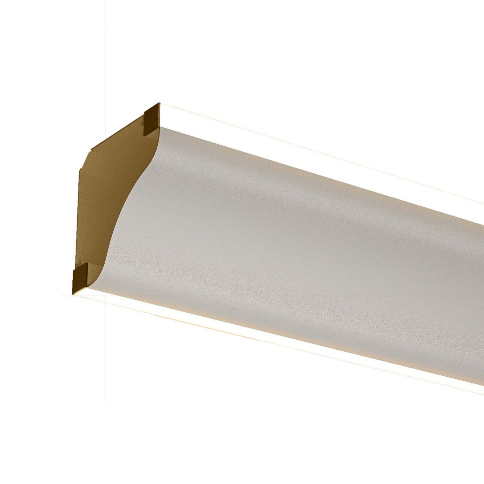 Kit Profilo Alluminio Completo Da 2 Metri Per Striscia Led, Angolare Doppio Illuminazione (2 Pezzi), Dimensione 69.1*69.1mm, Larghezza Interna 9.6mm, 832g/m, Copertura Opale, Tappi Chiusura e Clip Fissaggio Incluso