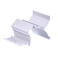 Kit Profilo Alluminio Completo Da 2 Metri Per Striscia Led, Da Cartongesso Illuminazione Indiritta, Dimensione 90*57.7mm, Larghezza Interna 20mm, 811g/m, Copertura Opale, Tappi Chiusura e Clip Fissaggio Incluso