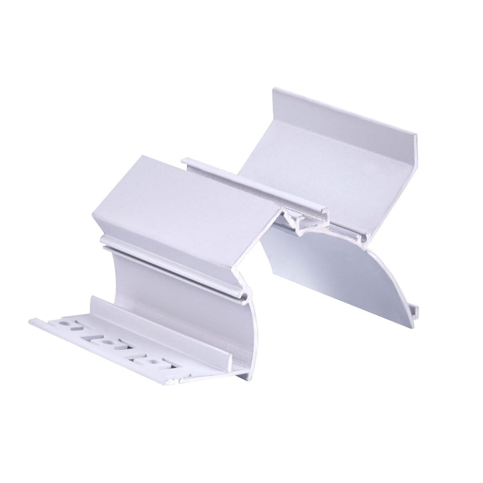 Kit Profilo Alluminio Completo Da 2 Metri Per Striscia Led, Da Cartongesso Illuminazione Indiritta, Dimensione 90*57.7mm, Larghezza Interna 20mm, 811g/m, Copertura Opale, Tappi Chiusura e Clip Fissaggio Incluso