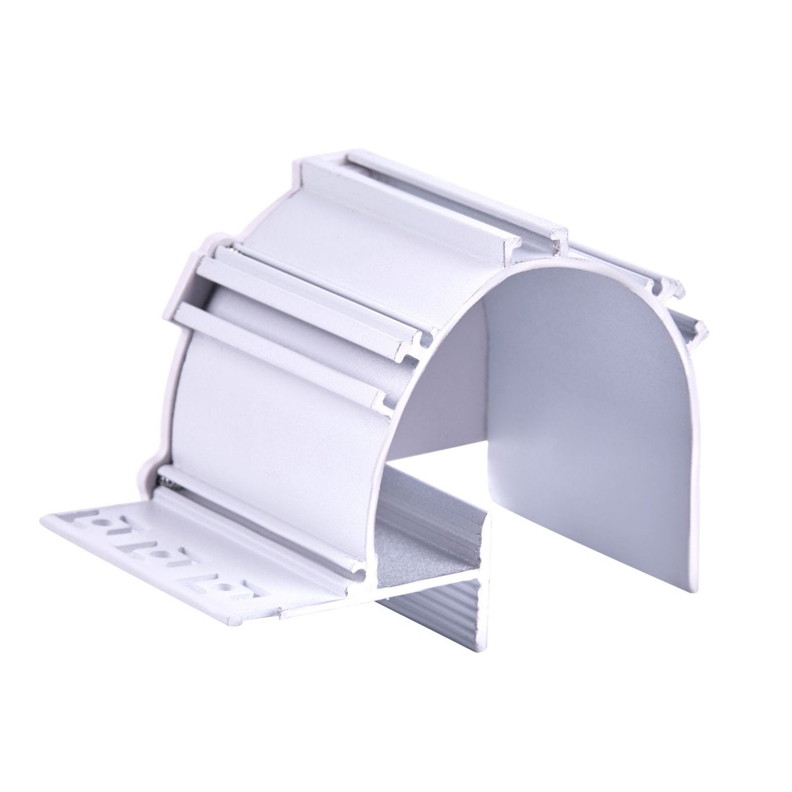 Kit Profilo Alluminio Completo Da 2 Metri Per Striscia Led, Da Cartongesso Illuminazione Indiritta, Dimensione 95.5*70.1mm, Larghezza Interna 20mm, 1333g/m, Copertura Opale, Tappi Chiusura e Clip Fissaggio Incluso