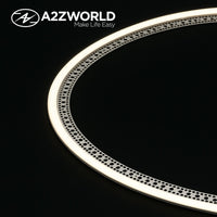 Kit Profilo Alluminio Completo Da 2 Metri Per Striscia Led, Da Incasso Cartongesso Curvabile Un Lato, Dimensione 35*12.5mm, Larghezza Interna 12mm, Copertura Opale, Tappi Chiusura e Clip Fissaggio Incluso