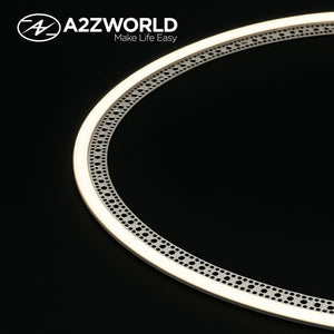 Kit Profilo Alluminio Completo Da 2 Metri Per Striscia Led, Da Incasso Cartongesso Curvabile Un Lato, Dimensione 35*12.5mm, Larghezza Interna 12mm, Copertura Opale, Tappi Chiusura e Clip Fissaggio Incluso