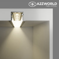 Kit Profilo Alluminio Completo Da 2 Metri Per Striscia Led, Larga e Alta da Incasso, Dimensione 27.2*15mm, Larghezza Interna 17mm, 193g/m, Copertura Opale, Tappi Chiusura e Clip Fissaggio Incluso