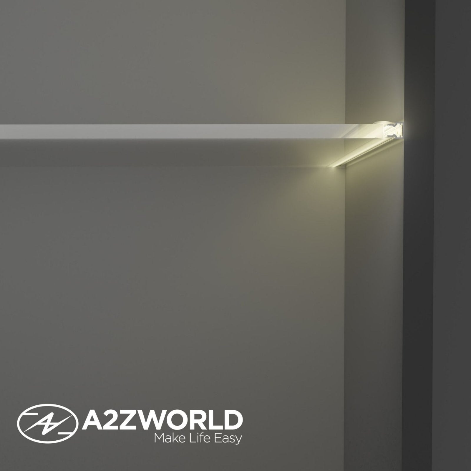 Kit Profilo Alluminio Completo Da 2 Metri Per Striscia Led, Slim, Dimensione 10.9*11.2mm, Larghezza Interna 5mm, 95g/m, Copertura Opale, Tappi Chiusura e Clip Fissaggio Incluso