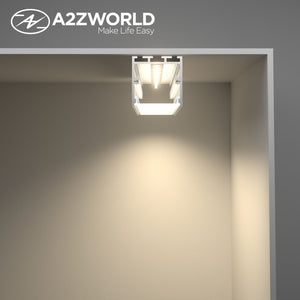 Kit Profilo Alluminio Completo Da 2 Metri Per Striscia Led, Super Larga e Alta, Dimensione 35*35mm, Larghezza Interna 30mm, 455g/m, Copertura Opale, Tappi Chiusura e Clip Fissaggio Incluso