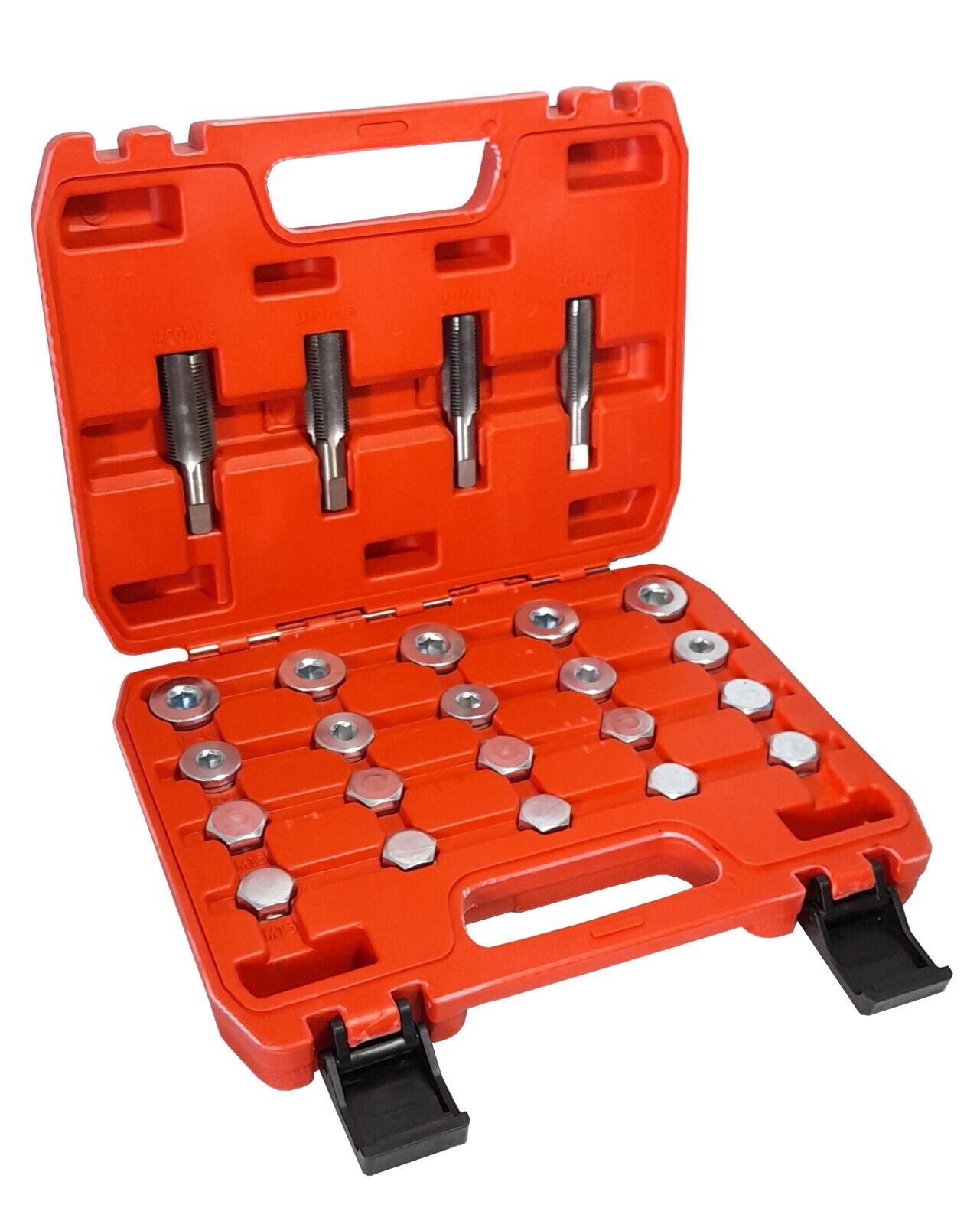 Kit Riparazione Filettatura Tappo Coppa Olio Auto Con Tappi E Rondelle 64 Pz