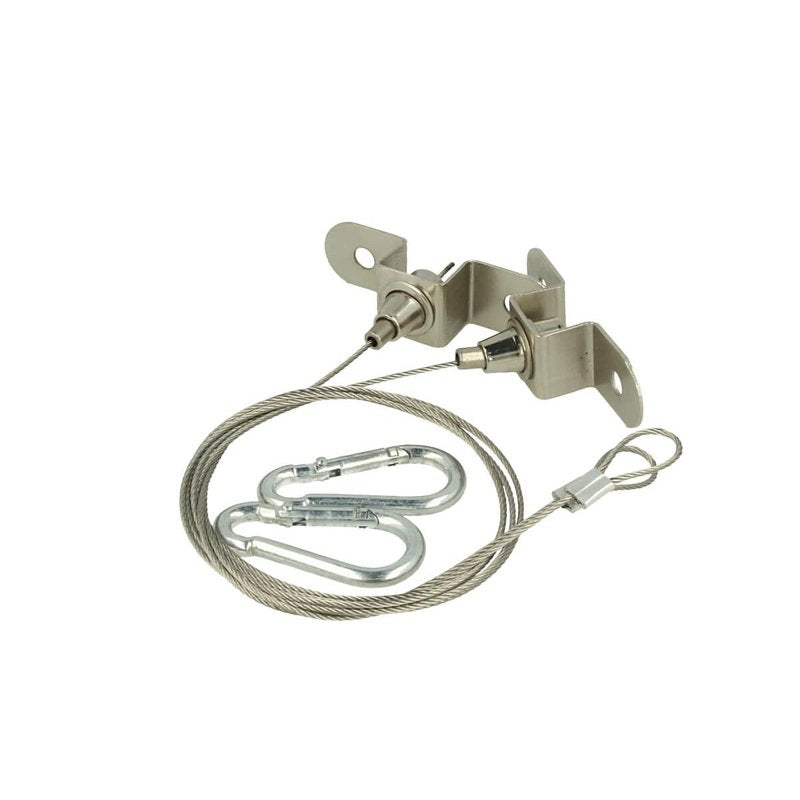 Kit Staffa Di Fissaggio A Sospensione Per Proiettore Led Lineare FE1150N Con Fischer Vite Moschettoni