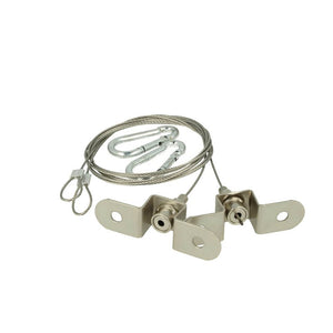 Kit Staffa Di Fissaggio A Sospensione Per Proiettore Led Lineare FE1150N Con Fischer Vite Moschettoni