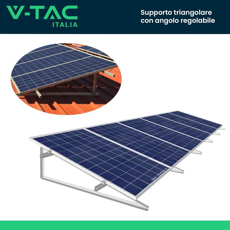 Kit Supporto triangolare con angolo regolabile 10°-15° Per VT-450 VT-545 SKU-11387