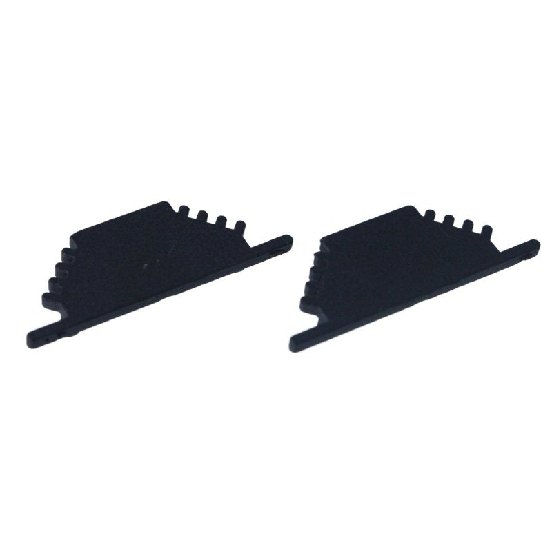 Kit Terminali Tappi di Chiusura In Metallo Colore Nero Per Profilato Alluminio BAZ3010B